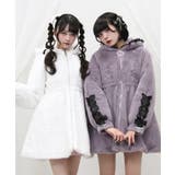 選べるフードデザインフレアファーコート 量産型 地雷系 夢展望 | DearMyLove | 詳細画像33 