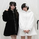 選べるフードデザインフレアファーコート 量産型 地雷系 夢展望 | DearMyLove | 詳細画像5
