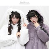 選べるフードデザインフレアファーコート 量産型 地雷系 夢展望 | DearMyLove | 詳細画像11