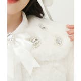 キラキラビジュー襟デザインファーコート 量産型 地雷系 夢展望 | DearMyLove | 詳細画像9 