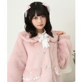 キラキラビジュー襟デザインファーコート 量産型 地雷系 夢展望 | DearMyLove | 詳細画像17 