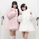 キラキラビジュー襟デザインファーコート 量産型 地雷系 夢展望 | DearMyLove | 詳細画像5