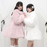 キラキラビジュー襟デザインファーコート 量産型 地雷系 夢展望 | DearMyLove | 詳細画像6