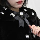 キラキラビジュー襟デザインファーコート 量産型 地雷系 夢展望 | DearMyLove | 詳細画像15
