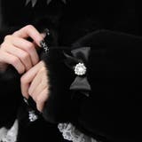 キラキラビジュー襟デザインファーコート 量産型 地雷系 夢展望 | DearMyLove | 詳細画像16