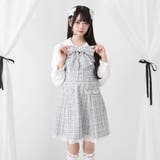 ハートパールお嬢様ツイードワンピース 量産型 地雷系 夢展望 | DearMyLove | 詳細画像4 
