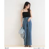 クラッシュデニム切り替えタックパンツ 韓国 夢展望 | 夢展望 | 詳細画像3