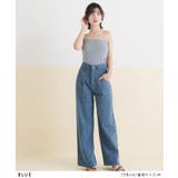 クラッシュデニム切り替えタックパンツ 韓国 夢展望 | 夢展望 | 詳細画像6