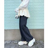 クラッシュデニム切り替えタックパンツ 韓国 夢展望 | 夢展望 | 詳細画像19