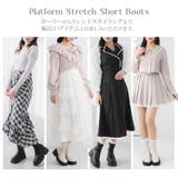 厚底ストレッチフィットショートブーツ 量産型 地雷系 | DearMyLove | 詳細画像3