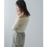 【最上もが着用】くしゅくしゅオフショルプルオーバーニット 韓国 夢展望 | 夢展望 | 詳細画像4