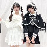 十字架バラレースフリルパールケープ 量産型 地雷系 夢展望 | DearMyLove | 詳細画像4