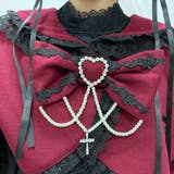 十字架バラレースフリルパールケープ 量産型 地雷系 夢展望 | DearMyLove | 詳細画像19