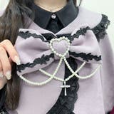 十字架バラレースフリルパールケープ 量産型 地雷系 夢展望 | DearMyLove | 詳細画像21