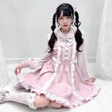 フリルたっぷりレースアップリボンワンピース 量産型 地雷系 夢展望 | DearMyLove | 詳細画像4