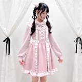 フリルたっぷりレースアップリボンワンピース 量産型 地雷系 夢展望 | DearMyLove | 詳細画像5