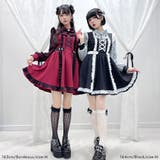 フリルたっぷりレースアップリボンワンピース 量産型 地雷系 夢展望 | DearMyLove | 詳細画像7