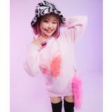 ふわふわダメージ加工バタフライビジューニットトップス 韓国 夢展望 | 夢展望 | 詳細画像6 