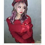 ビジューリボン付オフショルニットワンピース【大きいサイズ有】 韓国 夢展望 | 夢展望 | 詳細画像9 