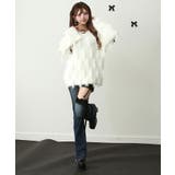 シャギーフリンジゆるニットトップス 韓国 夢展望 | 夢展望 | 詳細画像2