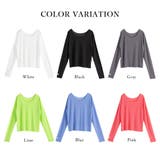 前後2wayシアーロングトップス シアートップス 韓国 夢展望 | 夢展望 | 詳細画像5