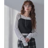 前後2wayシアーロングトップス シアートップス 韓国 夢展望 | 夢展望 | 詳細画像17 