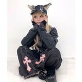 ピアス付ダメージ加工ネコキャップ帽子 韓国 夢展望 | 夢展望 | 詳細画像4