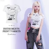 プリントクロップド丈半袖Tシャツ 韓国 夢展望 | 夢展望 | 詳細画像1
