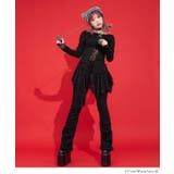 ドクロレース透け十字架長袖カットソートップス 韓国 夢展望 | 夢展望 | 詳細画像2