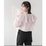 ラッフルカラークロップドブラウス 韓国 夢展望 | 夢展望 | 詳細画像9