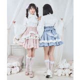 カシュクールフリルたっぷりリボンミニスカート 量産型 地雷系 夢展望 | DearMyLove | 詳細画像11 