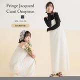 フリンジジャガードキャミワンピース【大きいサイズ有】 韓国 夢展望 | 夢展望 | 詳細画像1