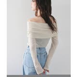 シアーギャザーオフショルトップス 韓国 夢展望 | 夢展望 | 詳細画像8