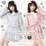 ハートドットビジューフリルショートパーカー 量産型 地雷系 夢展望 | DearMyLove | 詳細画像1