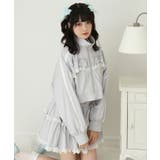 ハイネックフリルレースリボンパーカー 量産型 地雷系 夢展望 | DearMyLove | 詳細画像12 