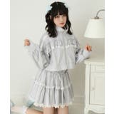 ハイネックフリルレースリボンパーカー 量産型 地雷系 夢展望 | DearMyLove | 詳細画像13 