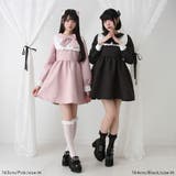 リボンフリルヨークハート柄ワンピース 量産型 地雷系 夢展望 | DearMyLove | 詳細画像2 