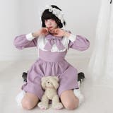 リボンフリルヨークハート柄ワンピース 量産型 地雷系 夢展望 | DearMyLove | 詳細画像17 