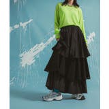 ティアードロングナイロンスカート 韓国 夢展望 | 夢展望 | 詳細画像15 