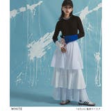 【最上もが着用】ティアードロングナイロンスカート 韓国 夢展望 | 夢展望 | 詳細画像2