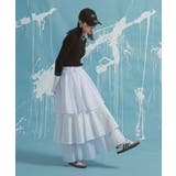 【最上もが着用】ティアードロングナイロンスカート 韓国 夢展望 | 夢展望 | 詳細画像3