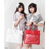 フリルたっぷりキラキラハートビジュー痛バッグ 量産型 地雷系 夢展望 | DearMyLove | 詳細画像4