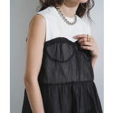 ビスチェレイヤード風フレンチスリーブトップス 韓国 夢展望 | 夢展望 | 詳細画像7