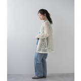 コード刺繍メッシュチュニックカーデ 韓国 夢展望 | 夢展望 | 詳細画像8 