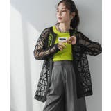 コード刺繍メッシュチュニックカーデ 韓国 夢展望 | 夢展望 | 詳細画像13 