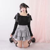 ビッグカラーオフショルリボンカットトップス 量産型 地雷系 夢展望 | DearMyLove | 詳細画像16 