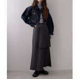 ハイウエストフレアラップスカート【セットアップ可】 韓国 夢展望 | 夢展望 | 詳細画像11