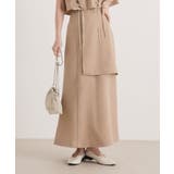 ハイウエストフレアラップスカート【セットアップ可】 韓国 夢展望 | 夢展望 | 詳細画像22