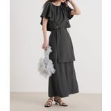 ハイウエストフレアラップスカート【セットアップ可】 韓国 夢展望 | 夢展望 | 詳細画像30