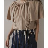 フレア袖レースアップトップス【セットアップ可】 韓国 夢展望 | 夢展望 | 詳細画像12